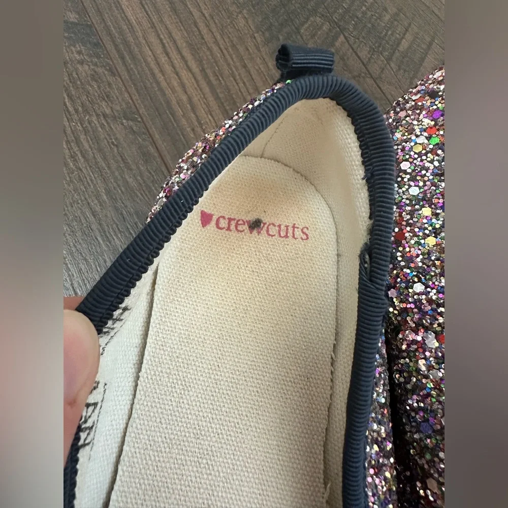 J.Crew Crewcuts Girls Glitter Multicolor Ballet Flats (Size 2)